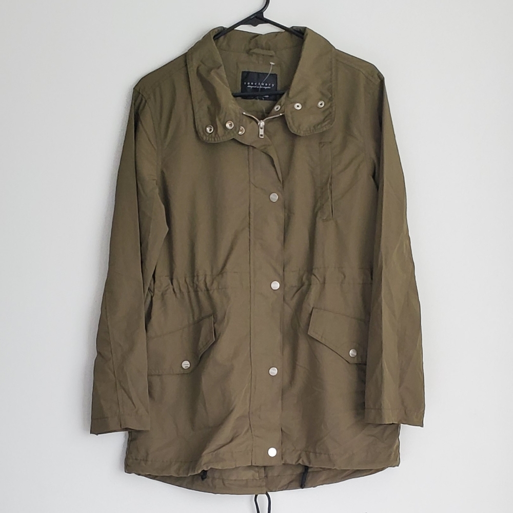 Sanctuary Lightweight Olive Utility Jacket Small - Picture 3 of 8
